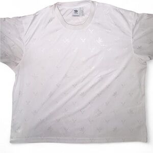 Adidas Men's Subtle Pattern White Tee
